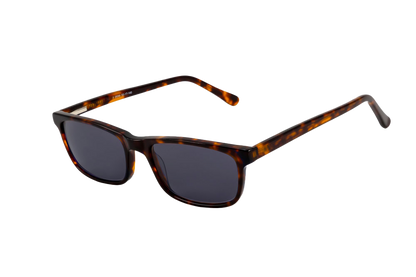 Tortoise Shell Sunglasses (Grey) Angled View