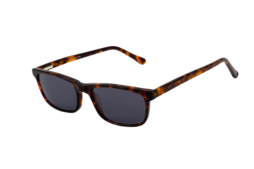 Tortoise Shell Sunglasses Prescription (Grey) Angled View