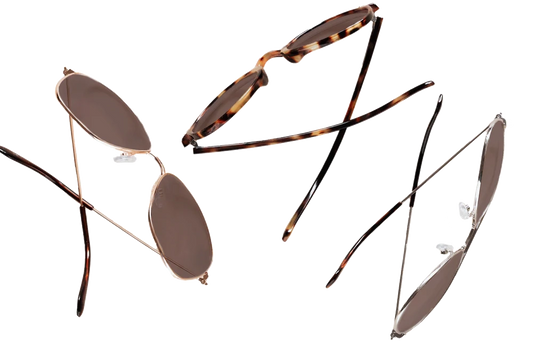 Custom Sunglasses Readers (Brown), 3 different frames